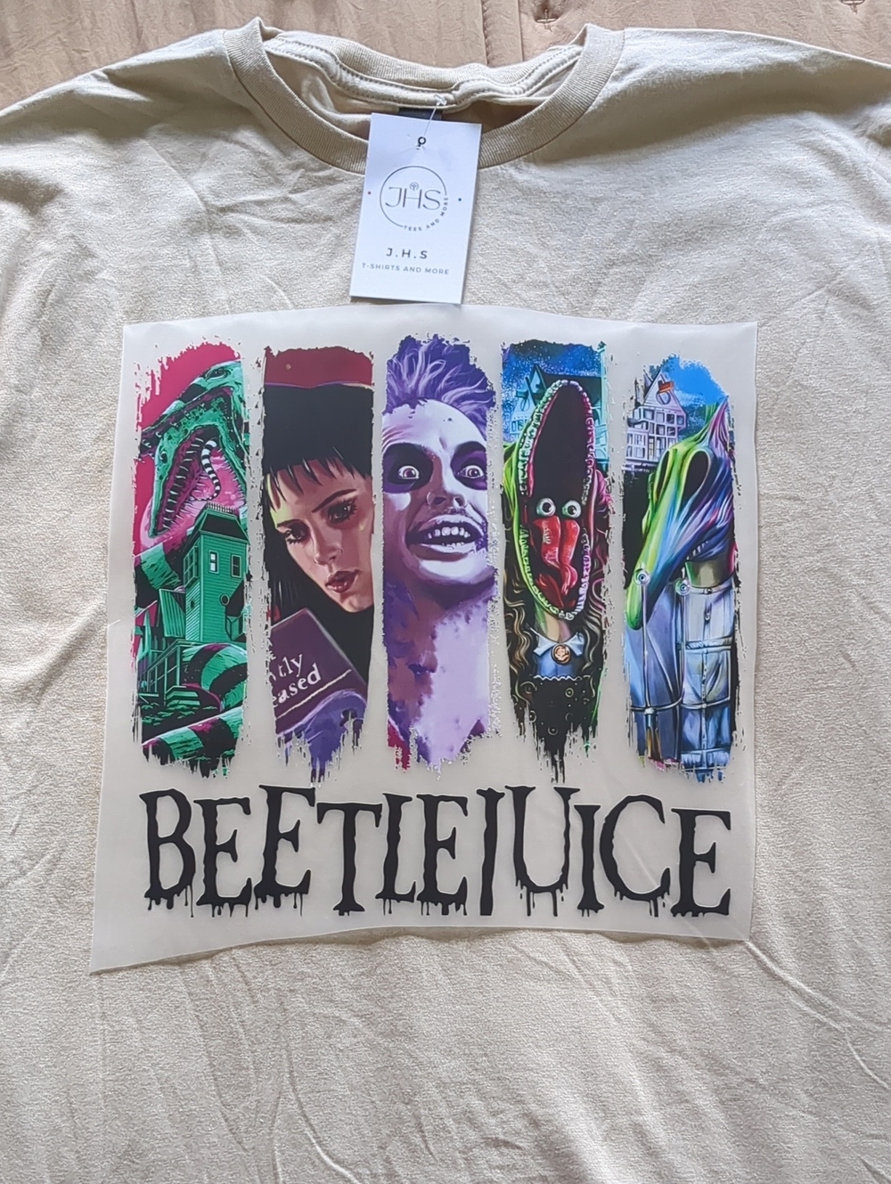 Beetlejuice Halloween T-shirt Size L-